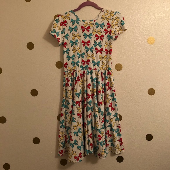 Dot Dot Smile Other - Super soft cap sleeved dress bow print